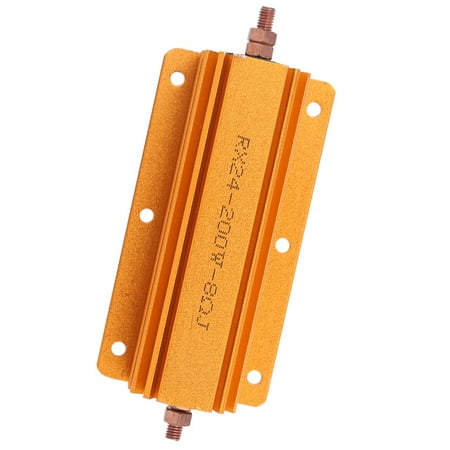 Heavy Duty 200W 8R Resistor W/ Mounting Holes Enhanced Heat Dissipation Longevity