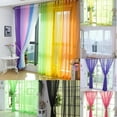thumbnail image 6 of Curtains for Living Room 1 Pack Sheer Curtains 80 Inch L Panels Set Transparent Voile Rod Pocket Sheer Window Drapes Cortinas Curtains for Bedroom Wedding Party Background, 6 of 8