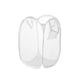 thumbnail image 1 of Bud Mesh Pop Up Cesto de ropa sucia, Cesto de ropa plegable portátil para habitación de niños, dormitorio universitario o viaje, plegable para almacenamiento, blanco Ormromra WMPH-1016, 1 of 7