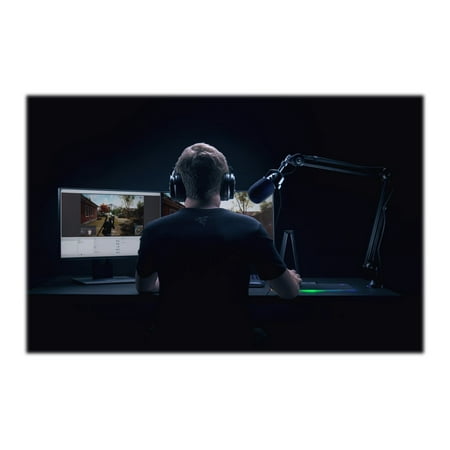 Razer Seiren Elite: Single Dynamic Capsule - Built-In High-Pass Filter - Digital/Analog Limiter - Professional Grade Streaming Microphone