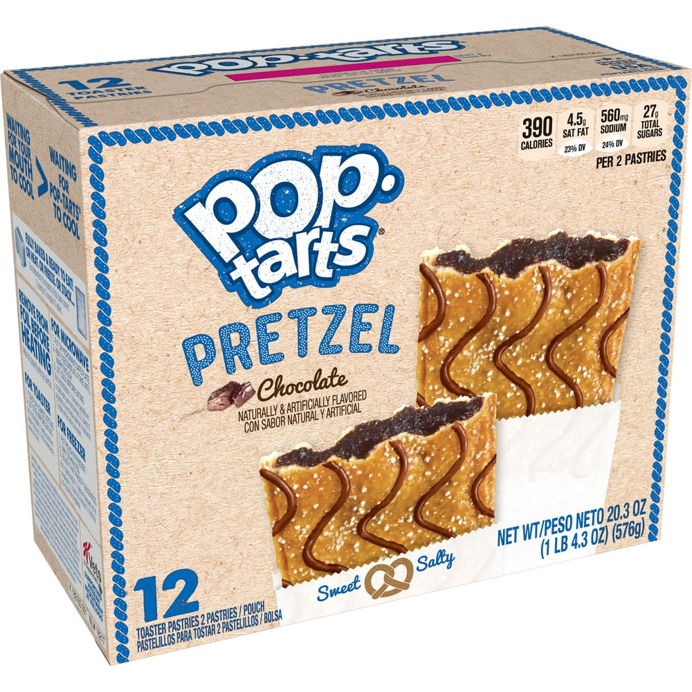 Pop Tarts Pretzel Breakfast Toaster Pastries Chocolate 12ct 20 3oz
