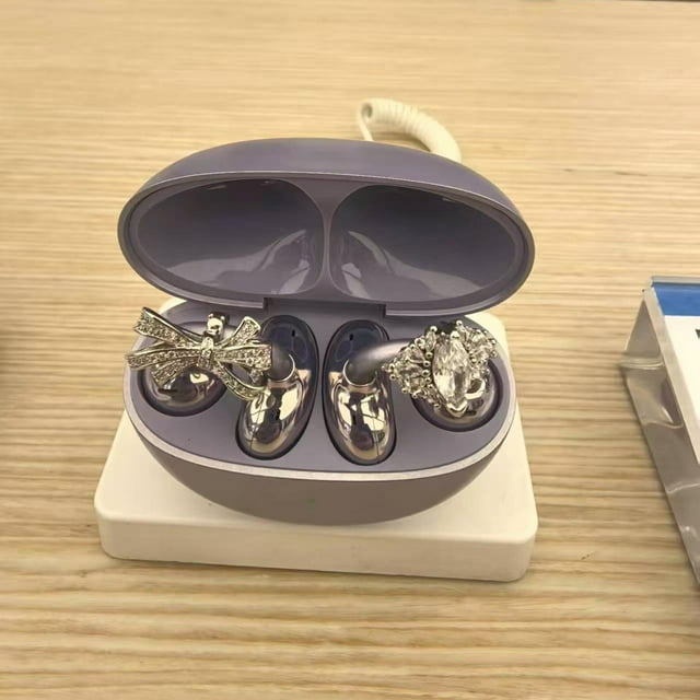 Zircon High End Earphone Buckle European And Style High End Earphone Clip Diy With Earphone Inlaid With Flashing Zircon Clip Buckle