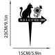 thumbnail image 3 of Estaca de arte de metal para jardín al aire libre | Decoración de silueta de animal y letra de hierro | Diseño hueco resistente a la intemperie | Enchufe de tierra fácil | 1 Pieza de Adorno de, 3 of 6