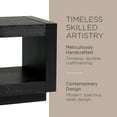 thumbnail image 4 of Maven Lane Artemis Table d'Appoint Contemporain en Bois avec Finition Noire Raffinée, 4 of 6