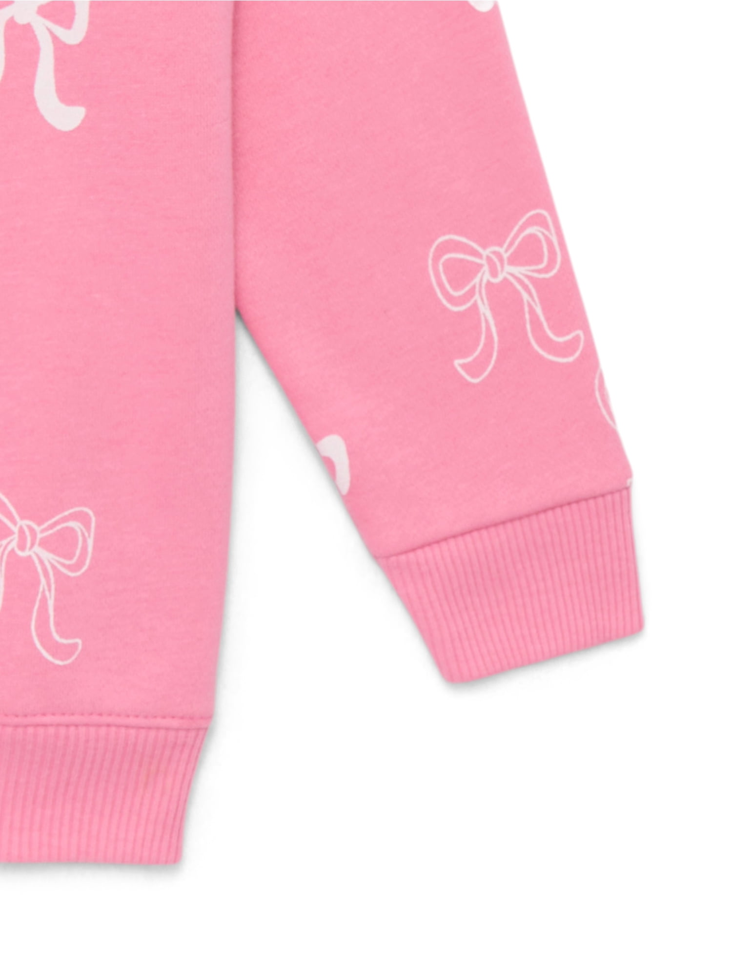 Garanimals Toddler Girl Printed Fleece Sweatshirt with Long Sleeves, Sizes 2T-5T