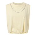 thumbnail image 3 of SNKSDGM Easter Shirts for Women Summer Tops with Sleeves for Women 2025 2025 Fashion Women Summer Crop Tank Top Basic Crew Neck Sleeveless Loose fit Cropped Tee Shirts Womens Shirts Loose fit Cotton, 3 of 7