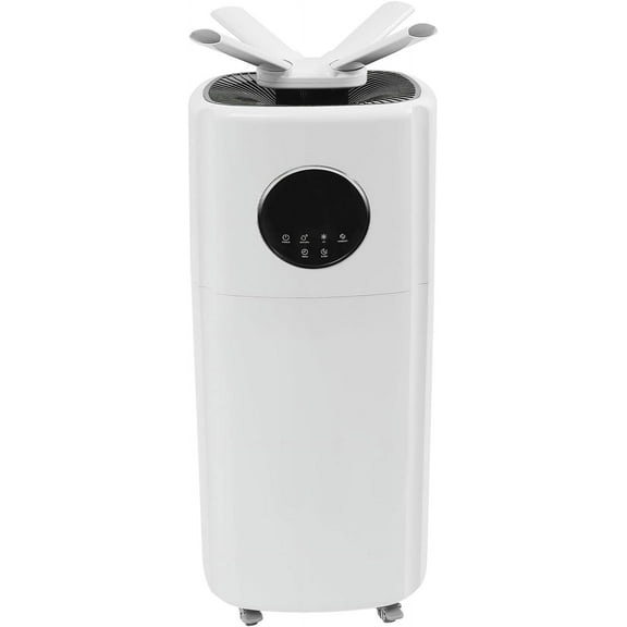 21L Large Humidifier for Home 3000 sq.ft, 5.5Gal Whole House Ultrasonic Humidifier with 3 Mist Levels, Extension Tube, 360° Nozzles &Remote Control, Top Fill Humidifiers Quiet with Wheels