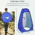 thumbnail image 2 of Carpa de ducha Your Choice, portátil, plegable, 120 x 120 x 190 cm, color azul, 2 of 6