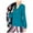 Blue - green, variant on I.N.C Womens Split Neck Pullover Blouse, Blue, XX-Large
