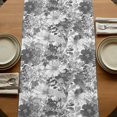thumbnail image 5 of Table Runners 70 Inches Long Dress Scarves, Spring Floral Farmhouse Coffee/Dining/Kitchen Table Decor, Holiday Table Runner, Retro Country Flowers Leaves Botanical Gray 13x70 Inch, 5 of 9