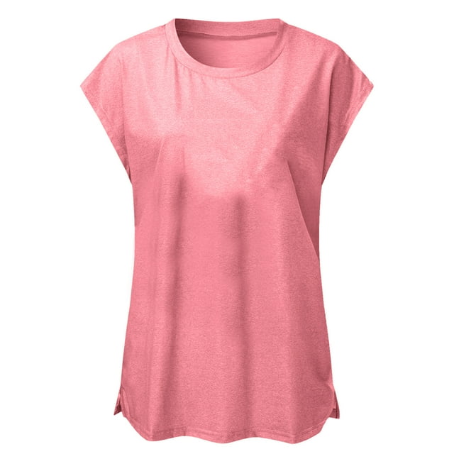Mode Décontractée Solide Col Rond Manches Courtes T-shirt Pull Tops;Halloween;Christmas;Work;Daliy;Casual;Dating;Birthday