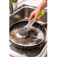 thumbnail image 3 of Dishmatic Fill & Clean Steel Scourer Dish Wand – Heavy Duty Scrubber Brush with Refillable Handle – Tough on Grease & Stuck-On Food – 4 Pack, 3 of 10
