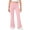 Pink, variant on BXJX Girls Flare Pants Size 10-12 T, Elastic Waist School Casual Stretch Kids Yoga Pants Blue
