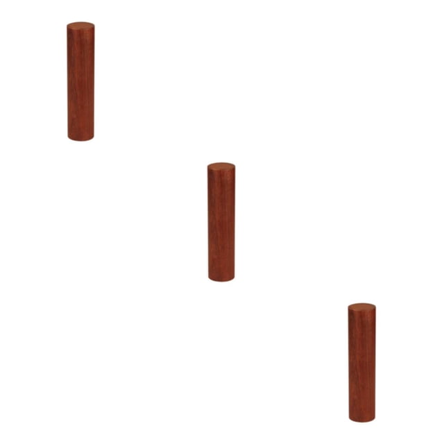 Toystoory Wood Cylinder Sand Shaker Round Shape Mahogany Instrument Supplies Rhythm Hammer Drum Percussion Musical Game Toys Party Sticks Type1