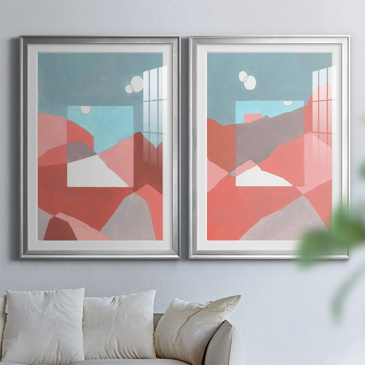 Wexford Home Desert Dreamscape I Premium Framed Print, 18.5" x 24.5" - Ready to Hang, Silver (Set of 2)