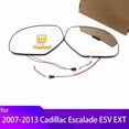thumbnail image 2 of Left&Right Side Heated Wing Mirror Glass Angle Rearview Mirror for 2007-2013 Cadillac Escalade ESV EXT Accessories Right and Left, 2 of 6