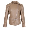 thumbnail image 2 of Chaqueta Del de La Motocicleta de La PU de Las Mujeres Chaqueta de Outcoat Casual S Salvador chaqueta de las mujeres de manga larga, 2 of 10
