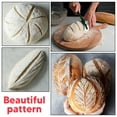 thumbnail image 5 of Banneton Bread Proofing Basket 23 Piece Set, Round 9 and Oval 10 Inch Rattan Sourdough Baskets with Dough Scraper, Scoring Lame, Linen Bread Bag, Bread Basket Liner and Bread Stencils, 5 of 6