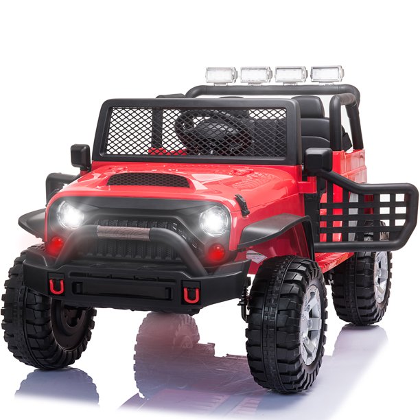 2 Seater Kids Ride on Truck with Remote Control, Music, 12V Children