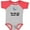 Baseball Heather and Red, variant on Inktastic My Yia Yia Loves Me Yiayia for Grandchild Boys or Girls Baby Bodysuit
