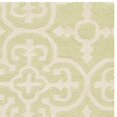 thumbnail image 3 of Safavieh Cambridge Collection CAM133B Handmade Moroccan Geometric Light Green and Ivory Premium Wool Runner (2'6" x 12'), 3 of 3