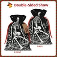 thumbnail image 2 of Naloa Vintage Black white Plant skull Drawstring Christmas Bags, 3D Xmas Gift Bags, Christmas Wrapping Bags, Xmas Goodie Bags, Treat Pouch Bags, Party Favor Bags-Medium, 2 of 9