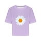 thumbnail image 3 of Camisetas Cortas Fiudx de Gran Tamaño con Cuello Redondo y Hombros Caídos para mujer, 3 of 5