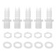 thumbnail image 1 of Ofertas Únicas 1 Juego de Accesorio de Barbado de Manguera de Plástico para Acuario Adaptador de Manguera Macho G3/8 NPT de 7/16" Claro PP, 1 of 7