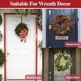 thumbnail image 7 of NOGIS 15 Inches Double Side Wreath Hanger Over The Door - Large Wreath Metal Hook for Christmas Wreath Front Door Hanger - Holds 2 Wreaths with This 2 Sided Hanger (Black), 7 of 7