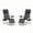 Black, variant on GARVEE Water-Resistant Zero-Gravity Chairs, with Pillow and Cup Holder Tray -Set of 2, Black