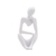 thumbnail image 5 of Escultura de pensador de resina, figura de escritorio, colección de gabinetes de oficina en casa, estatua Izquierda Blanca, 5 of 9