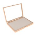 thumbnail image 3 of Pin Display Case Glass Top Badge Storage Display Box for Medal Jewelry Badge Wood color, 3 of 9