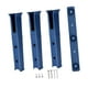 thumbnail image 1 of Soporte para caña de pescar de 3 tubos para kayak, barco de pesca azul, 1 of 9