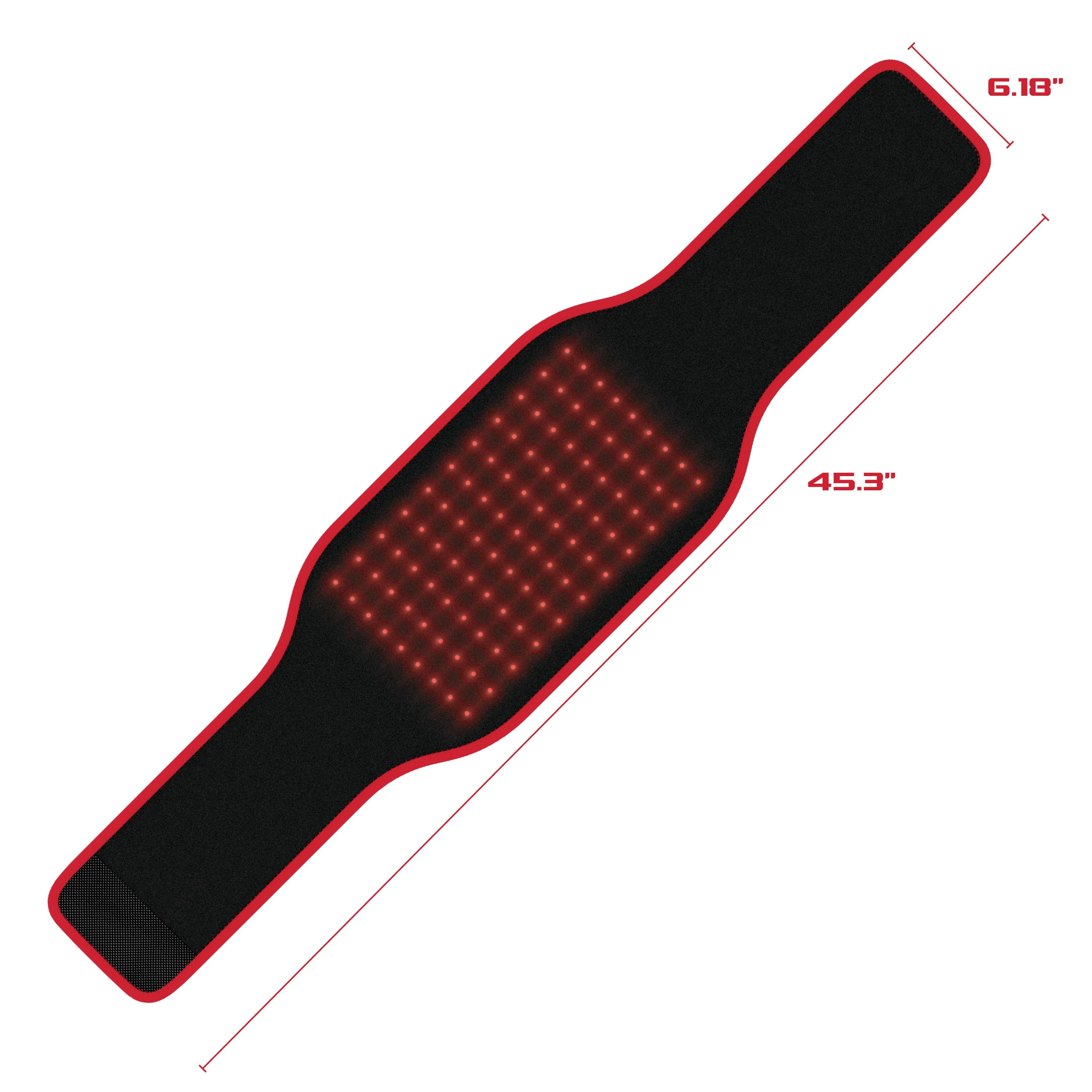 FitRx Heated Massage Belt with Remote Control and Adjustable Timer