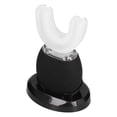 thumbnail image 3 of Cepillo de dientes ultrasónico automático blanqueador de 360° en forma de U, cepillo de dientes eléctrico ultrasónico para blanquear los dientes, negro, 3 of 14