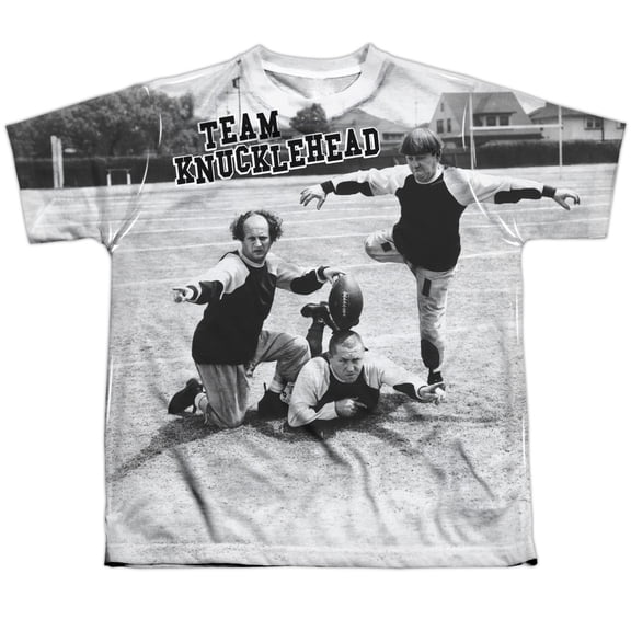 Three Stooges - Team Knucklehead - Youth Short Sleeve Shirt - Medium