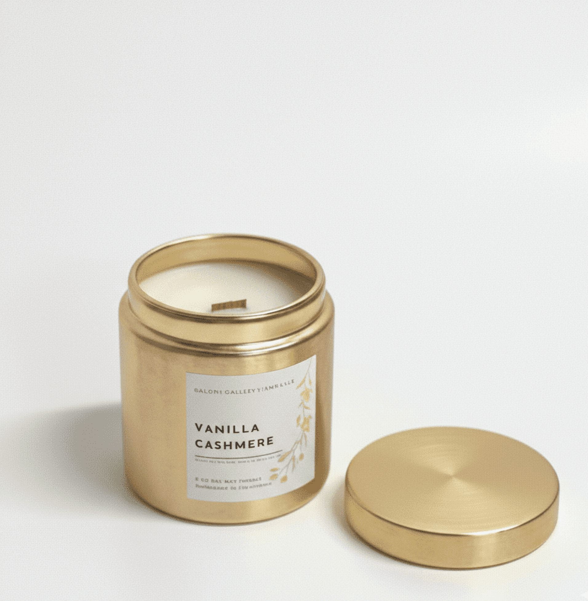 N K S Desiggns Dream Candles 9 oz Vanilla Cashmere Scented Tin Jar 2 Candles with 60 Hrs Burn Time