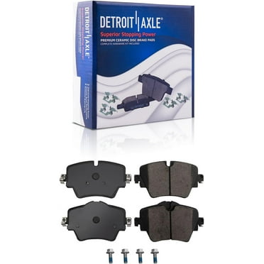 Detroit Axle - Front Ceramic Brake Pads for BMW 330i 330e 430i xDrive X3 X1 X2 X4 Z4 230i Mini Cooper Countryman Clubman GR Supra, Brake Pads with Hardware Replacement