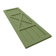 thumbnail image 6 of Ekena Millwork 12"W x 74"H True Fit PVC Center X-Board Farmhouse Fixed Mount Shutters, Moss Green (Per Pair - Hardware Not Included), 6 of 7