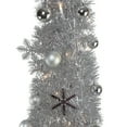 thumbnail image 2 of Northlight Pre-Lit Silver Pre-Decorated Pop-Up Artificial Christmas Tree - 6', 2 of 4