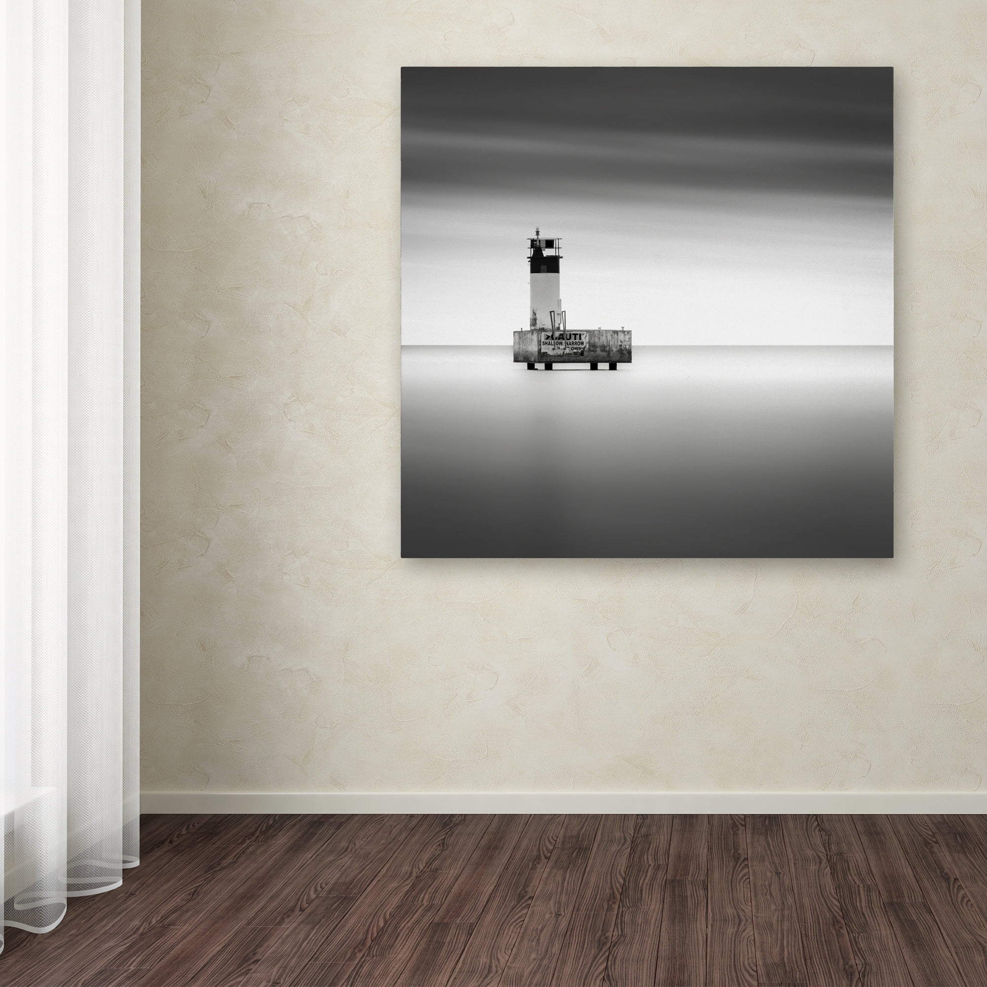 Trademark Fine Art "Warning Sign" Canvas Art by Dave MacVicar