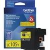 Brother Genuine LC105 Super High-Yield Printer Ink Cartridge, Yellow