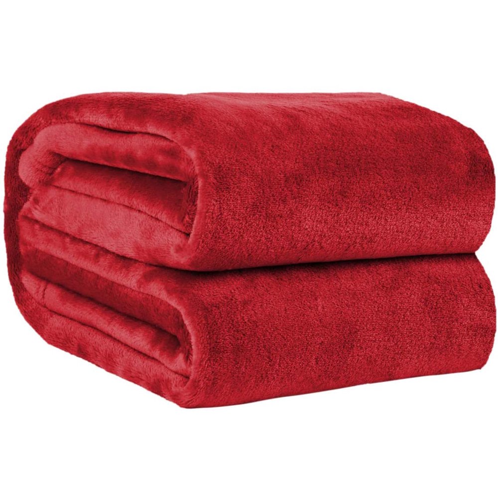 Red Throw Blanket Fleece Lightweight Throw Blanket for Couch or Sofa