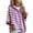 Purple, variant on Pullover Sweaters for Women Oversized Hooded Side Slit Knit Winter Fall Clothes 3/4 Sleeve Striped Trendy Lightweight Casual Drawstring Sweater Pullover Green M