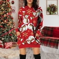 thumbnail image 4 of Sudadera con capucha de gran tamaño para mujer, ropa de fiesta con estampado 3D de dibujos animados Kuymtek Rojo T S para Mujer, 4 of 7