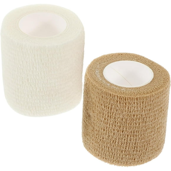 1set Elastic Thickened Finger Bandage Prewrap Athletic Tape Fingertip Bandages Injury Lashes Large Bandages Patch Skin Tape Gauze Grip Sport Tape Bandages Wrap Non-Woven 12rolls