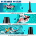 thumbnail image 3 of fafa-Electric Air Pump for Inflatables Air Mattress Pump with 3 Nozzles Portable Quick-Fill Air Pump 110V AC/12V DC Inflator/Deflator for Air Beds Swimming Ring Inflatable Pool Toys, 3 of 4
