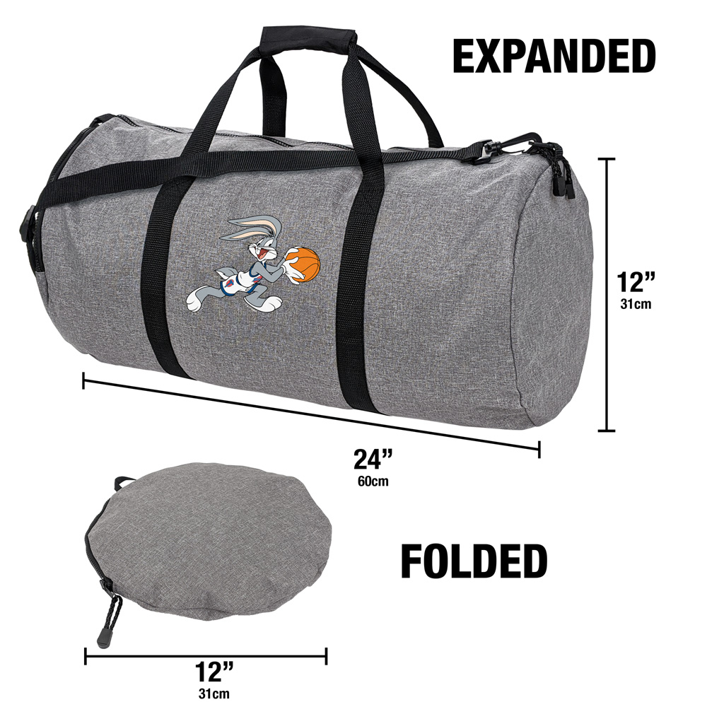 Space Jam Bugs Bunny Lightweight Duffel Bag for Sports and Gym Packable for Travel