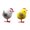 Multicolor, variant on Utoimkio Easter Decorations for the Home Chicks The Furry Chicks At Easter Stand On The Table Of The Moss Garden 2PC Easter Decor