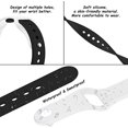 thumbnail image 4 of Compatible con Apple Watch Band con estuche de 42/44/45 mm, lindas y delgadas bandas de repuesto deportivas suaves de colores mezclados con cubierta protectora de parachoques para iWatch Series SE 6 5 4 3 2 1 ER, 4 of 6